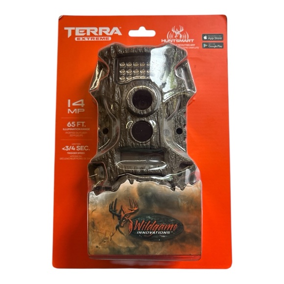 Green and Brown Trail Camera with Motion Detection and Night